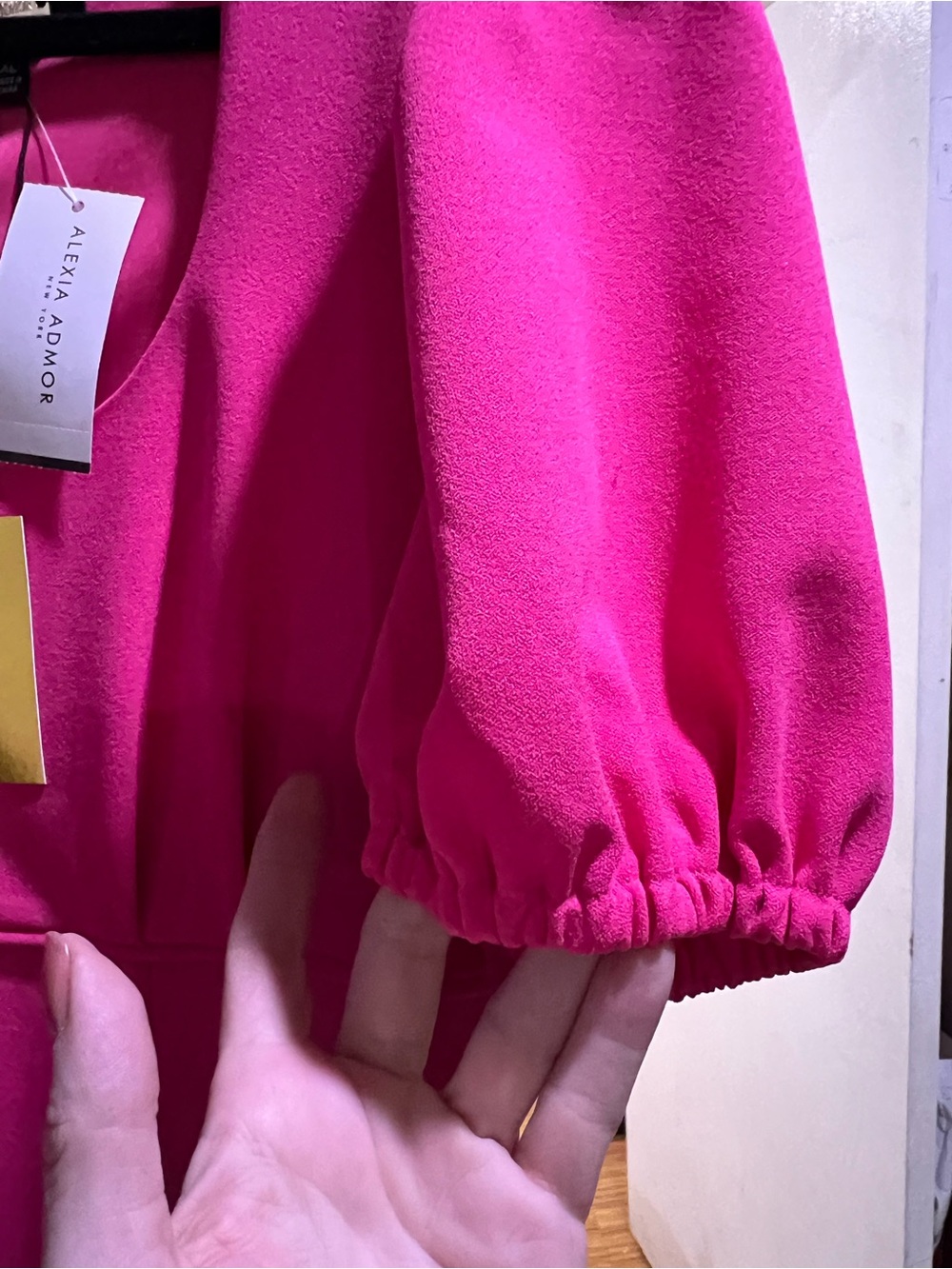 Alexia Admor Hot Pink Square Neck Dress - Picture 3 of 9